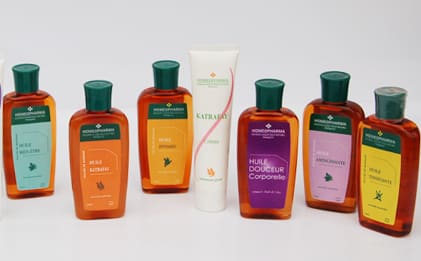 Gamme huiles et crèmes d'Homeopharma