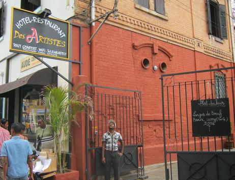L'hôtel restaurant des Artistes à Analakely