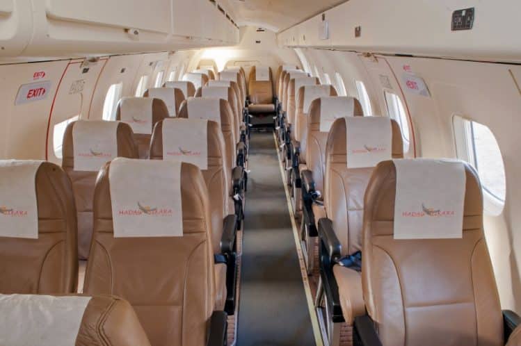Cabine des avions Madagasikara Airways